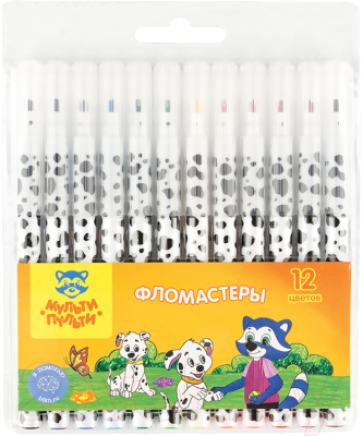 Фломастеры Мульти-пульти Енот и далматинцы / WP_11622 - фото