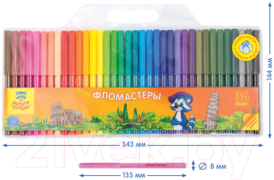 Фломастеры Мульти-пульти Енот в Италии / WP_16676