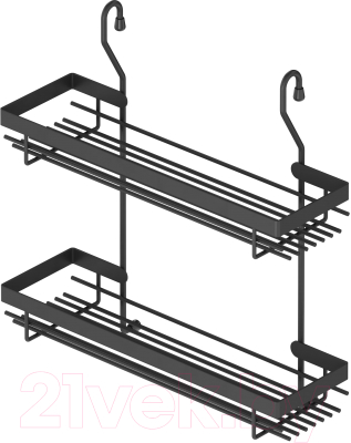 Полка для специй на рейлинг Starax S-4005-A (антрацит) - фото