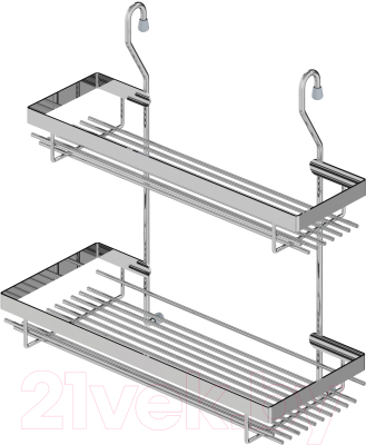 Полка для специй на рейлинг Starax S-4007-C (хром) - фото