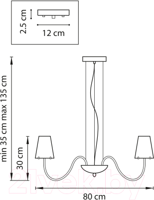 Люстра Lightstar Diafano 758082