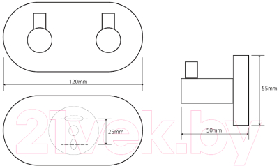 Крючок для ванной Bemeta Dark 104405200