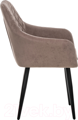 Стул Импэкс Leset Слим с подлокотниками (черный/велюр латте)