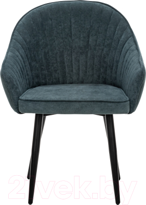 Стул Импэкс Leset Вайд с подлокотниками (черный/велюр темно-зеленый)