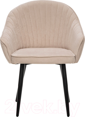 Стул Импэкс Leset Вайд с подлокотниками (черный/велюр бежевый)