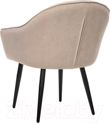 Стул Импэкс Leset Вайд с подлокотниками (черный/велюр бежевый)