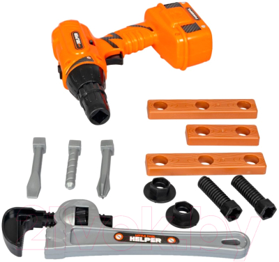 Набор инструментов игрушечный Bondibon Папины дети / ВВ5631 - фото