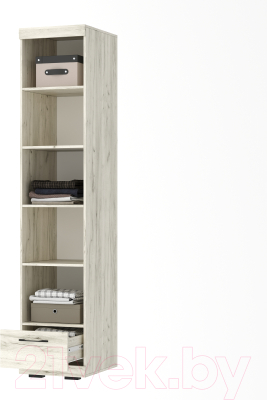 Шкаф-пенал Памир Соната ШС-450 (крафт белый/антрацит)