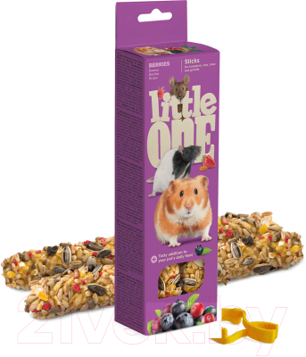 Лакомство для грызунов Mealberry Little One Палочки c ягодами