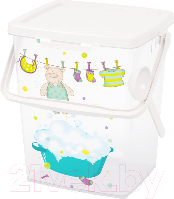 Контейнер для хранения Альтернатива Для детского порошка с замком / М8622 - фото