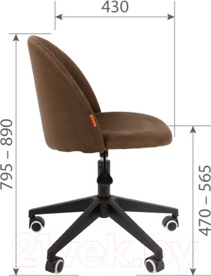 Кресло офисное Chairman Home 119 (Т-14 коричневый/пластик)