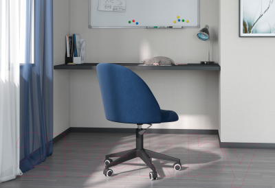 Кресло офисное Chairman Home 119 (Т-82 синий/пластик)