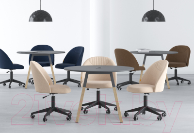 Кресло офисное Chairman Home 119 (Т-82 синий/пластик)