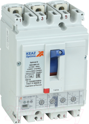 Выключатель автоматический КЭАЗ 250А 40кА OptiMat D250N MR1 У3 / 137335 - фото