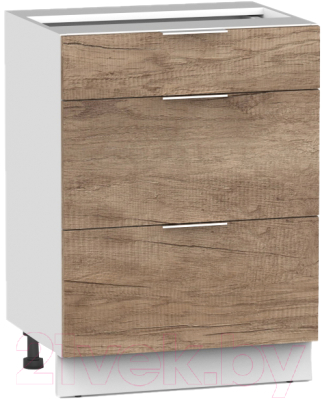 Шкаф-стол кухонный Интермебель Микс Топ ШСР 850-23-500 без столешницы (дуб каньон/без столешницы) - фото