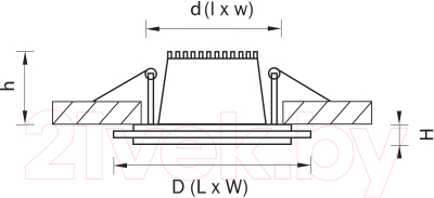 Точечный светильник Lightstar Acri 212020