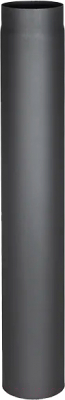 Труба дымохода КПД 1000мм 2мм/200 (черный) - фото
