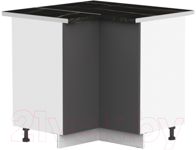 Шкаф под мойку Интермебель Микс Топ ШСРУМ 850-29-900 (графит серый/тунис) - фото