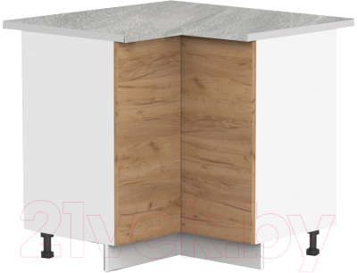 Шкаф под мойку Интермебель Микс Топ ШСРУМ 850-29-900 (дуб крафт золотой/венато) - фото