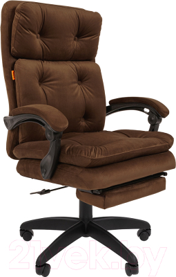 Кресло офисное Chairman 442 (ткань Т-14 коричневый) - фото