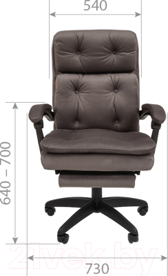 Кресло офисное Chairman 442 (ткань Т-14 коричневый)