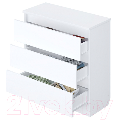 Комод Polini Kids Simple 1930 / 0002570.9 (белый)