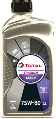 Трансмиссионное масло Total Traxium Gear 8 75W80 - фото