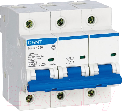 Выключатель автоматический Chint NXB-125 3P 80A 10кА (C) / 816139 - фото