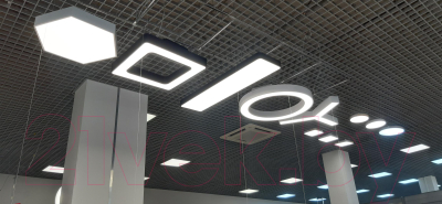 Потолочный светильник ЭРА Geometria Hexagon / Б0050553