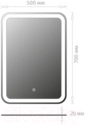 Зеркало Onika Магна 50 Led (205024)