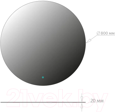 Зеркало Onika Сола 80 Led (208097)