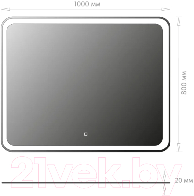 Зеркало Onika Магна 100 Led (210018)