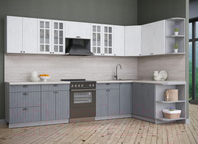 Готовая кухня Интерлиния Берес 1.7x3.3 правая