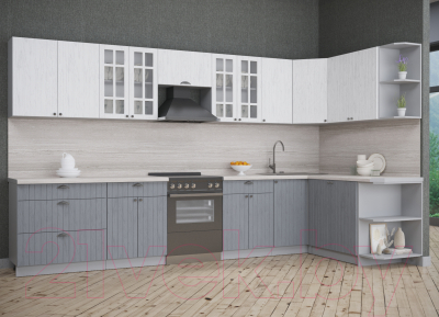 Готовая кухня Интерлиния Берес 1.7x3.6 правая