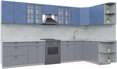 Готовая кухня Интерлиния Берес 1.7x3.6 правая - фото