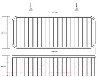 Полка для ванной Bemeta Cytro 102308070