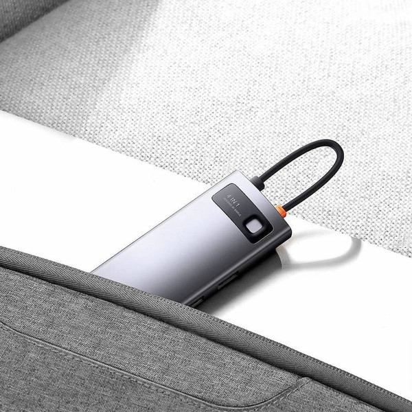USB-хаб Baseus Metal Gleam 4в1 / WKWG070113