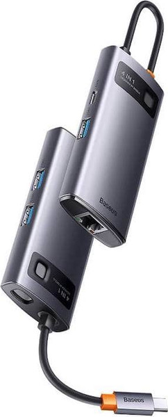 USB-хаб Baseus Metal Gleam 4в1 / WKWG070113