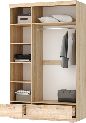 Шкаф Памир Соната ШСЗ-1350 (дуб сонома/сакраменто)