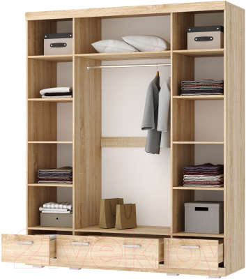 Шкаф Памир Соната ШСЗ-1800 (дуб сонома/сакраменто)