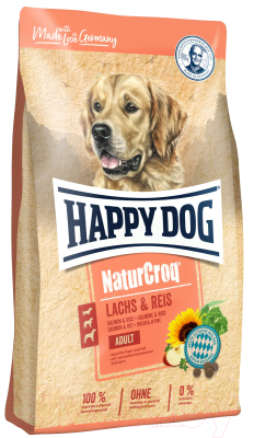Сухой корм для собак Happy Dog NaturCroq Lachs & Reis / 61024 - фото