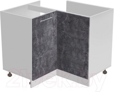 Шкаф под мойку Артём-Мебель Угловой 1000x1000мм СН-114.94 (ДСП бетон спаркс) - фото