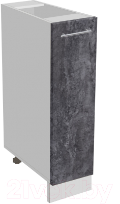 Шкаф-стол кухонный Артём-Мебель 200мм СН-114.140 (ДСП бетон спаркс) - фото