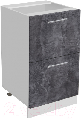 Шкаф-стол кухонный Артём-Мебель 500мм СН-114.144-Ш (ДСП бетон спаркс) - фото