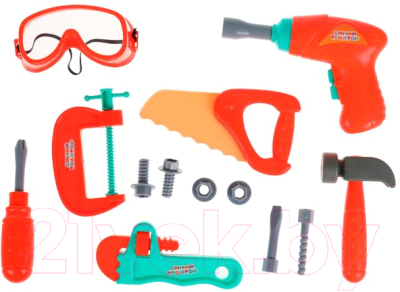 Набор инструментов игрушечный Играем вместе Синий трактор / ZY1235626-R (48) - фото