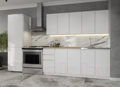 Кухонный гарнитур ДСВ Мори 2.0 (белый)
