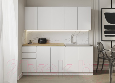 Кухонный гарнитур ДСВ Мори 2.0 (белый)