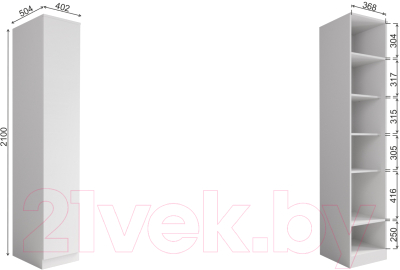 Шкаф ДСВ Мори МШ 400.1