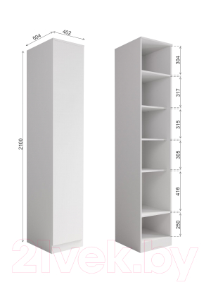 Шкаф ДСВ Мори МШ 400.1