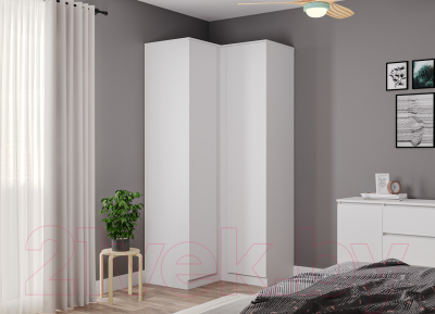 Шкаф ДСВ Мори угловой МШУ 960.1 (белый)